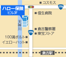 倉吉支店地図
